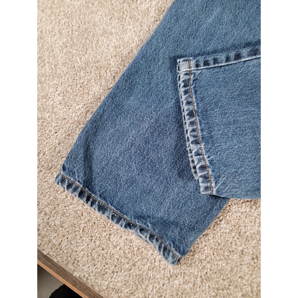 Vintage Levis Jeans Mens 36x29* Blue Denim 505 Straight Medium Wash Made In USA - Picture 9 of 16